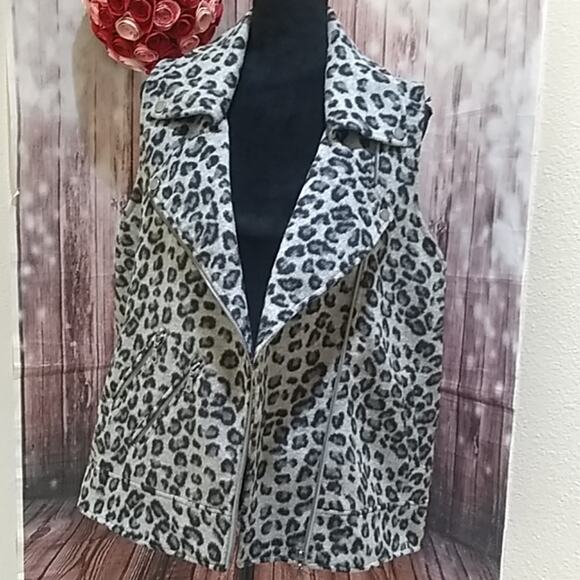 Jolt Animal Print Large Motor Vest - Picture 6 of 8